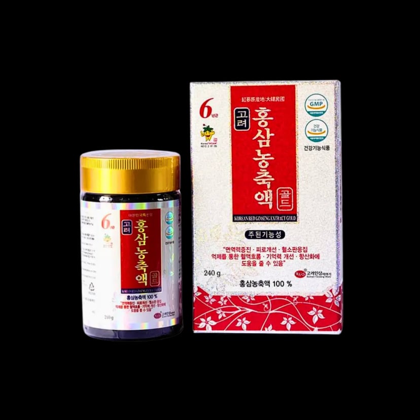Hình Cao hồng sâm ánh bạc gold KGS 4.5mg/g 240g 1