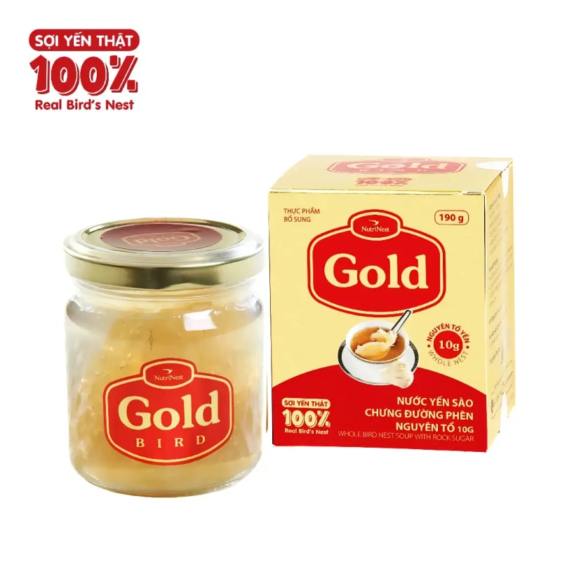 Hình Nước yến sào chưng đường phèn nguyên tổ Nutrinest Gold 1