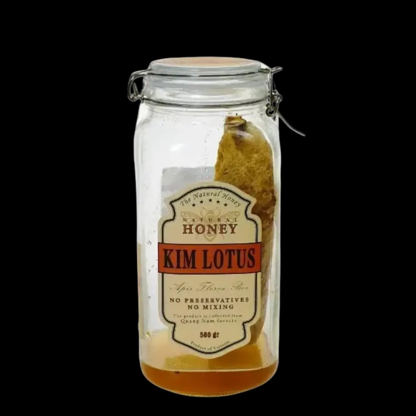 Hình Mật ong ruồi rừng nguyên tổ Kim Lotus 500g 1