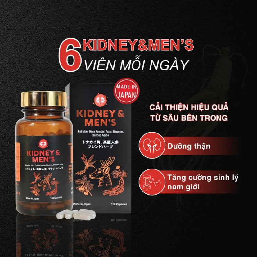 Hình Viên uống bổ thận tăng cường sinh lý nam Kidney Mens 180 viên 2