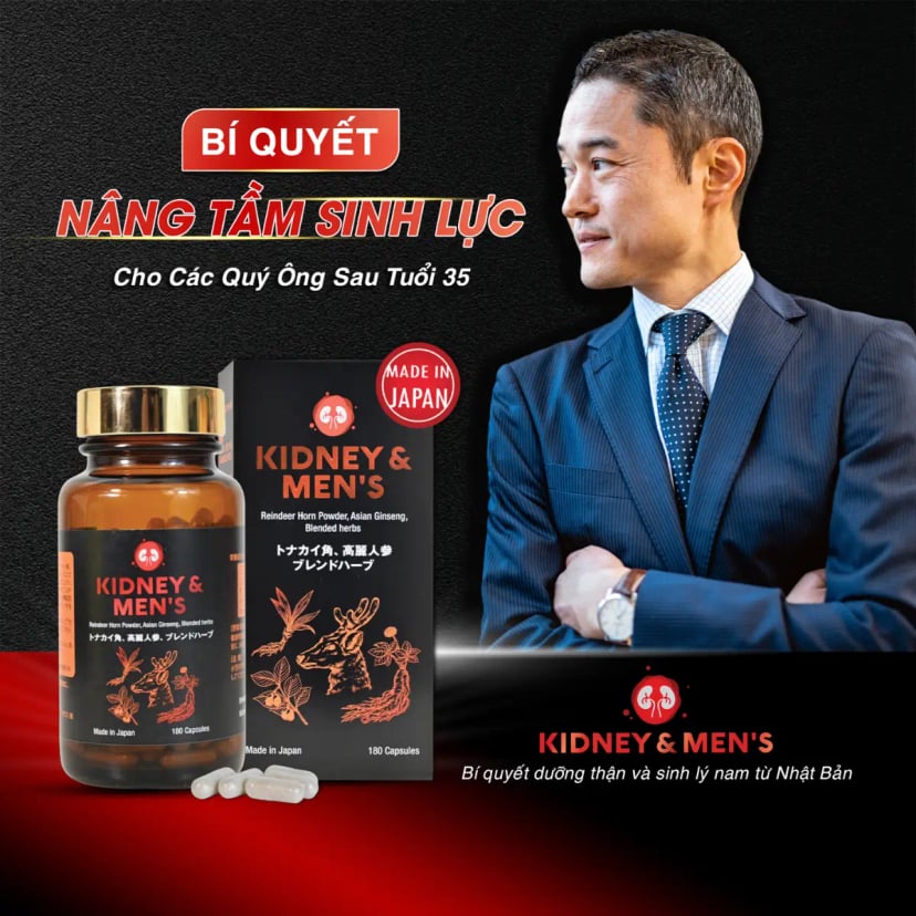 Hình Viên uống bổ thận tăng cường sinh lý nam Kidney Mens 180 viên 3