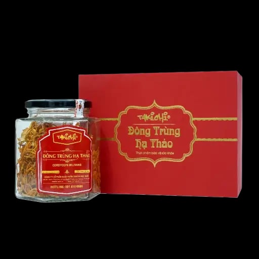 Hình Đông trùng hạ thảo sấy thăng hoa hộp quà tặng Takichi 25g 4