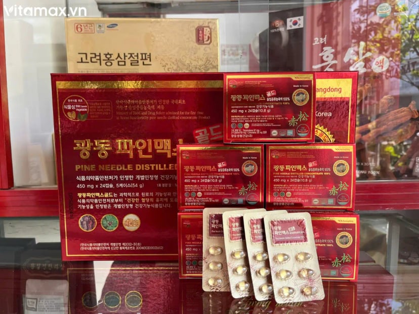 Hình Viên tinh dầu thông đỏ Hàn Quốc Kwangdong 120 viên 4
