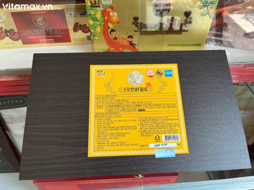 Hình Đông Trùng Hạ Thảo Hộp Gỗ Kanghwa Premium Natural Herb Extract 60 viên 3