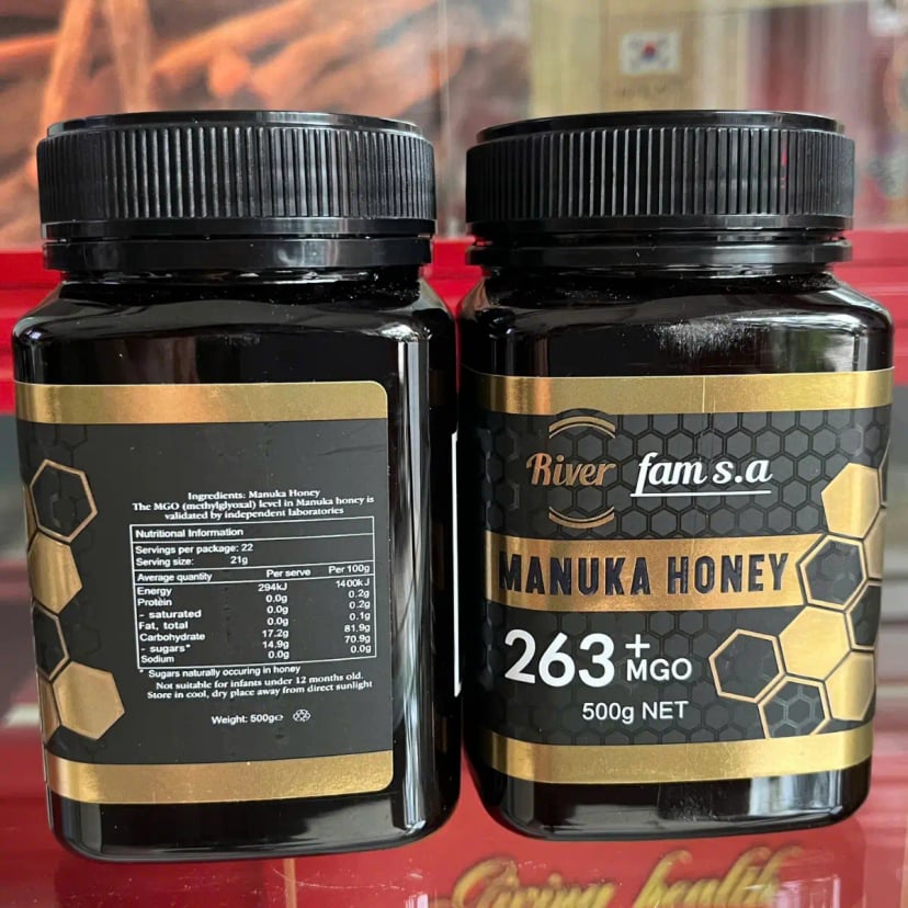 Hình Mật ong Manuka Úc RiverFAM 263+ MGO 500g 2