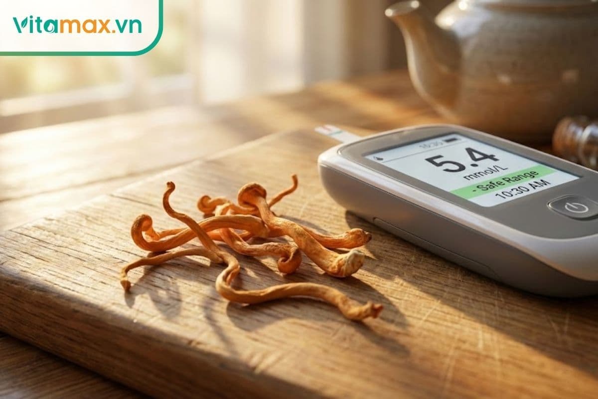 Cách dùng đông trùng hạ thảo cho người tiểu đường an toàn