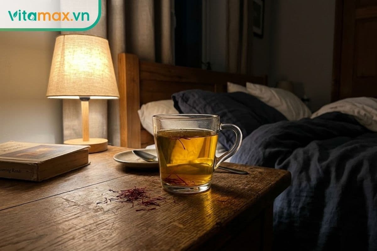 4 cách uống nhụy hoa nghệ tây chữa mất ngủ vào giấc nhanh