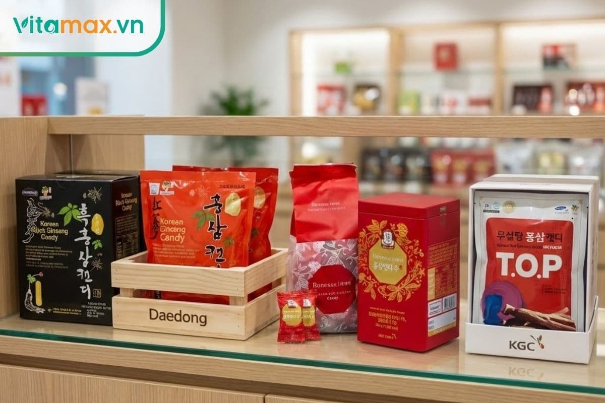 Kẹo sâm hàn quốc loại nào tốt nhất? 4 sản phẩm đáng mua 2026