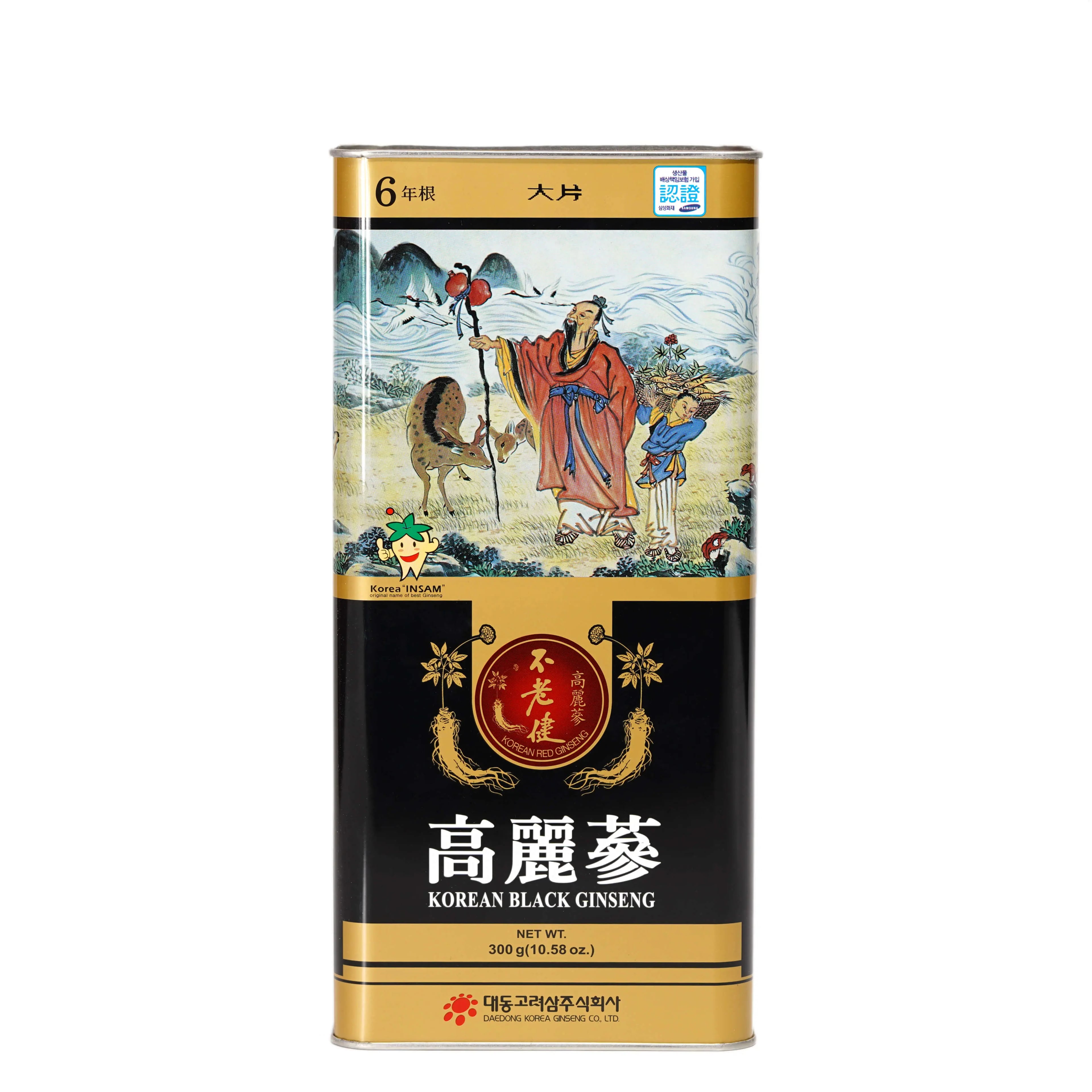 Hình Hắc sâm khô nguyên củ 6 năm tuổi Daedong hộp thiếc 1