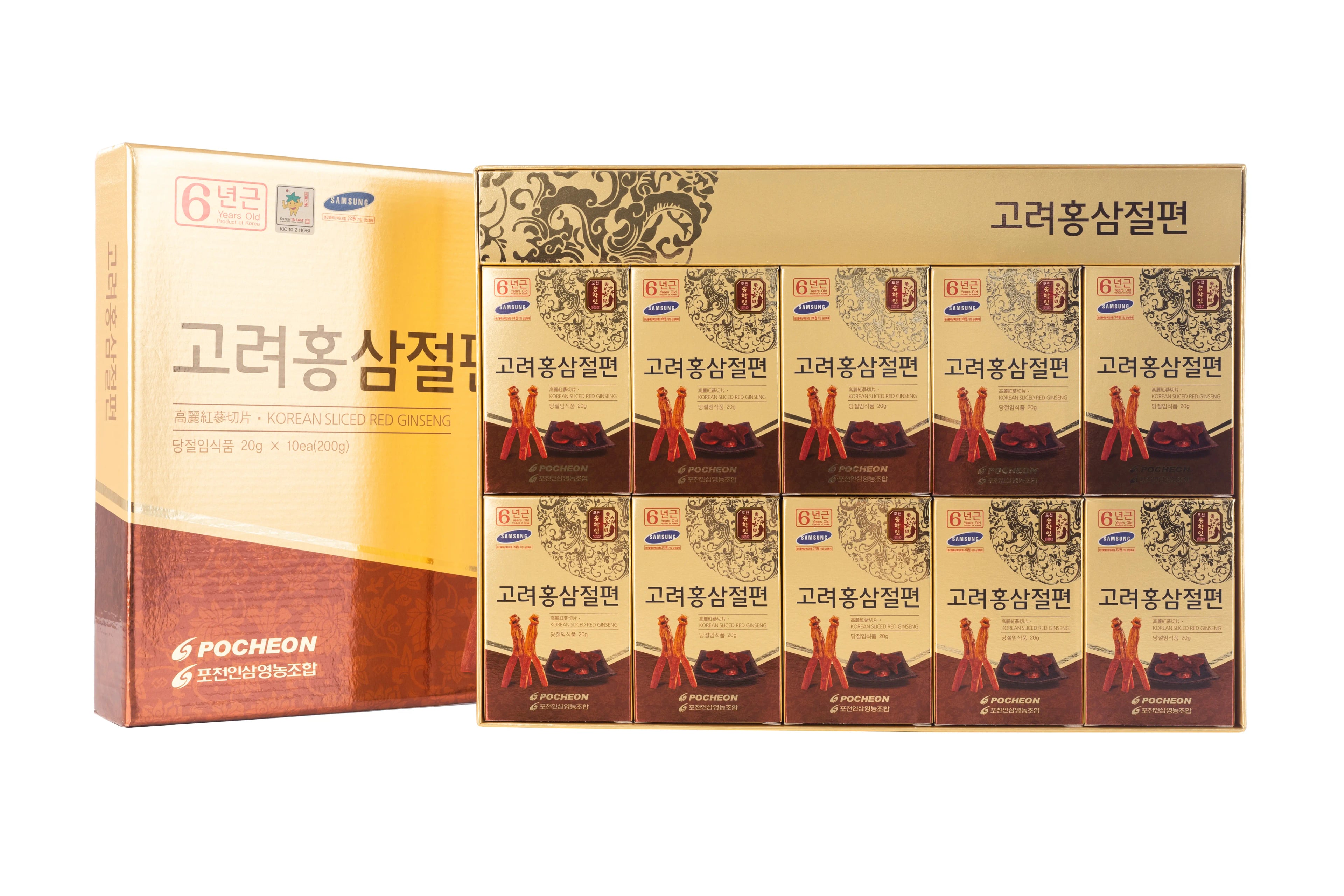 Hình Hồng Sâm Lát Tẩm Mật ong Pocheon 10 gói 2