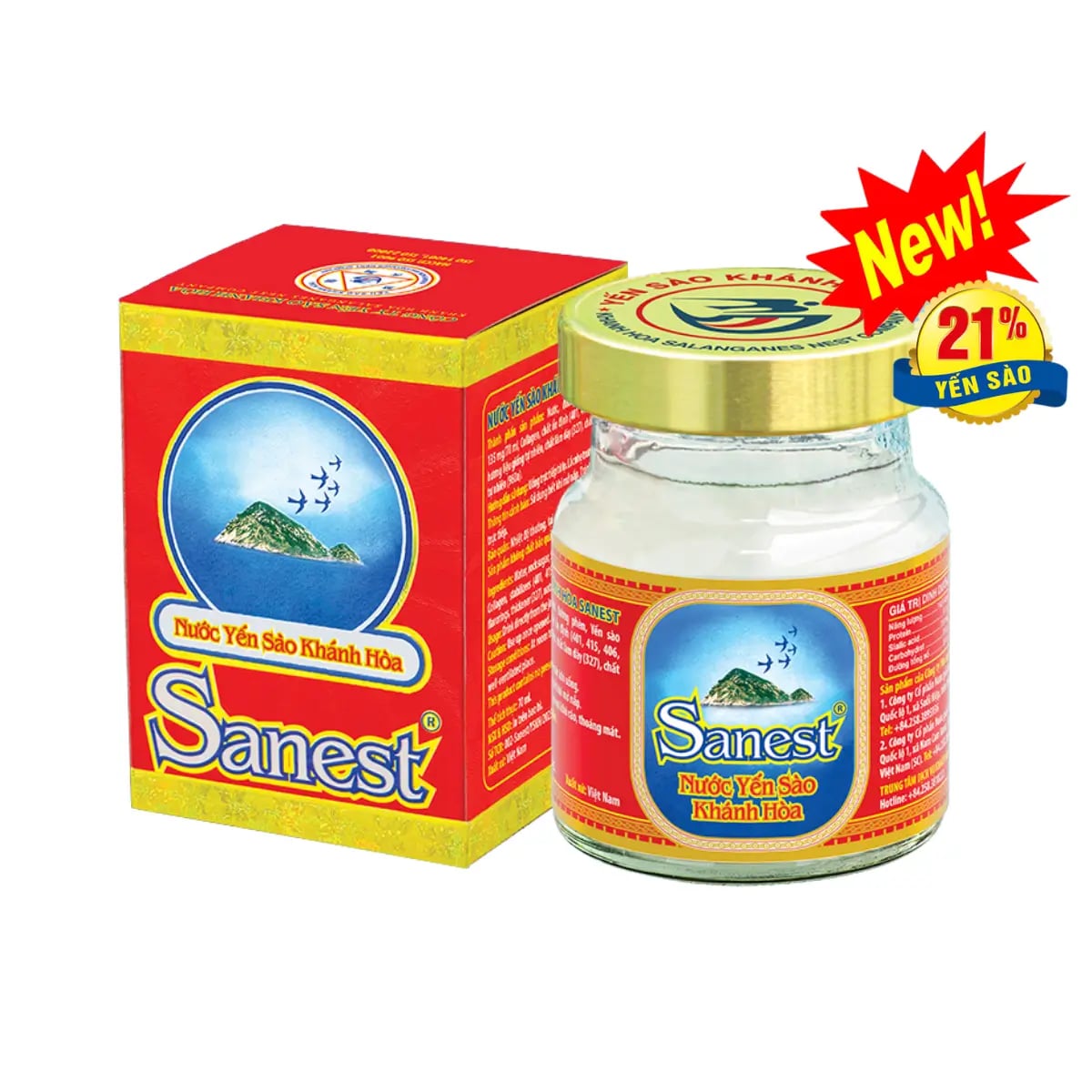 Hình Nước Yến sào Khánh Hòa Sanest hũ 70ml (hũ lẻ) - có đường 1