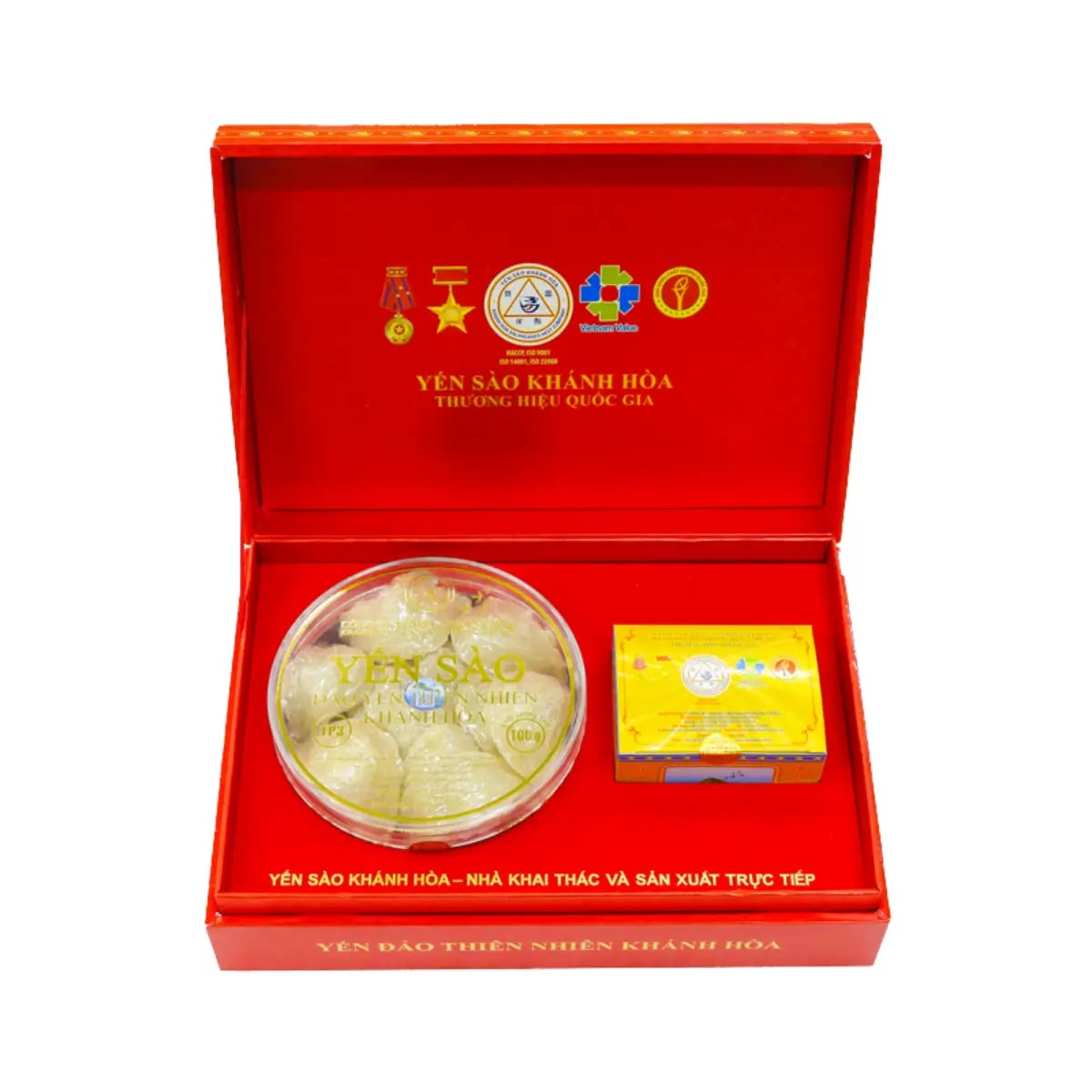 Hình Yến đảo thiên nhiên nguyên tổ - Yến Tổ Đảo 100g (hộp đỏ) - TP3/TP4/TP5 1