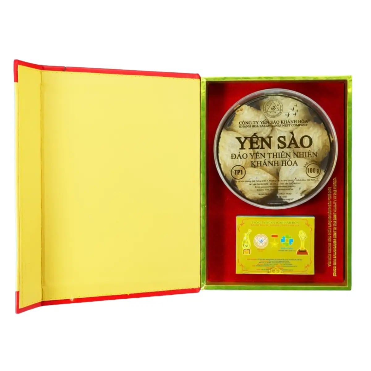 Hình Yến đảo thiên nhiên nguyên tổ - Yến Tổ Đảo 100g (hộp vàng) - TP1/TP2 1