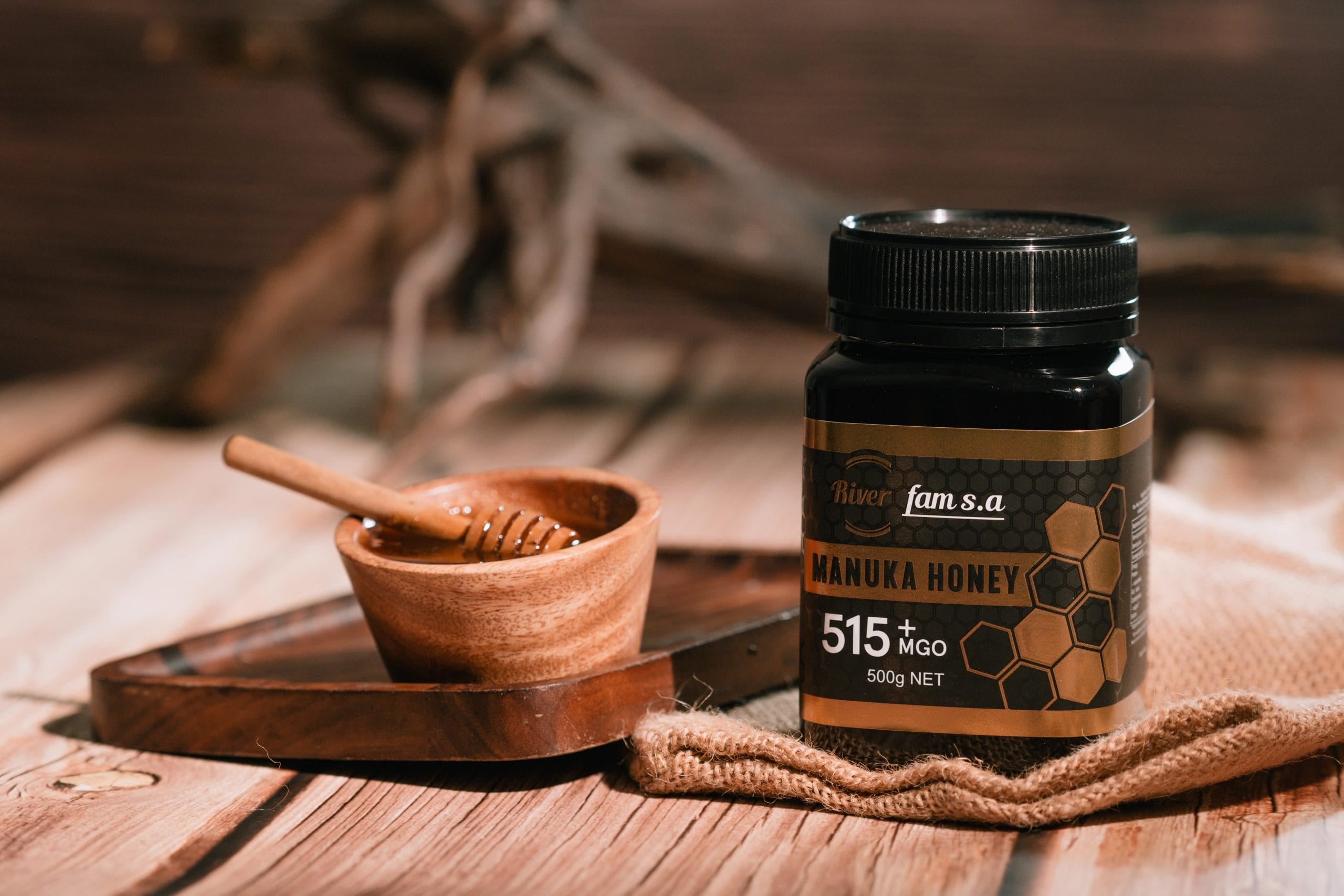 Hình Mật ong Manuka Úc RiverFAM 515+ MGO 500g 4