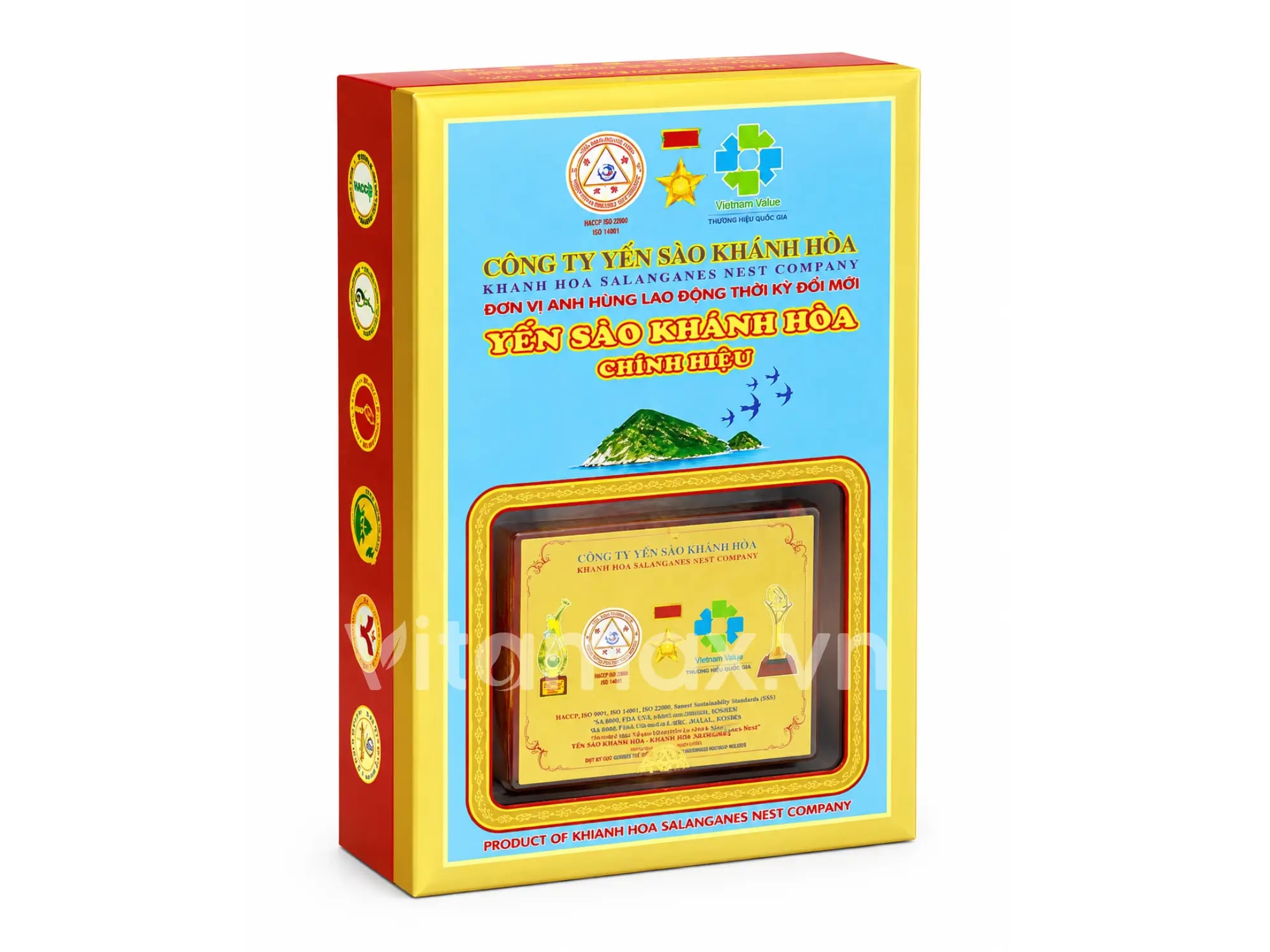 Hình Yến Đảo Thiên Nhiên Tinh Chế Hộp Quà Tặng Gồm 2 Hộp 5g - 012G2 1