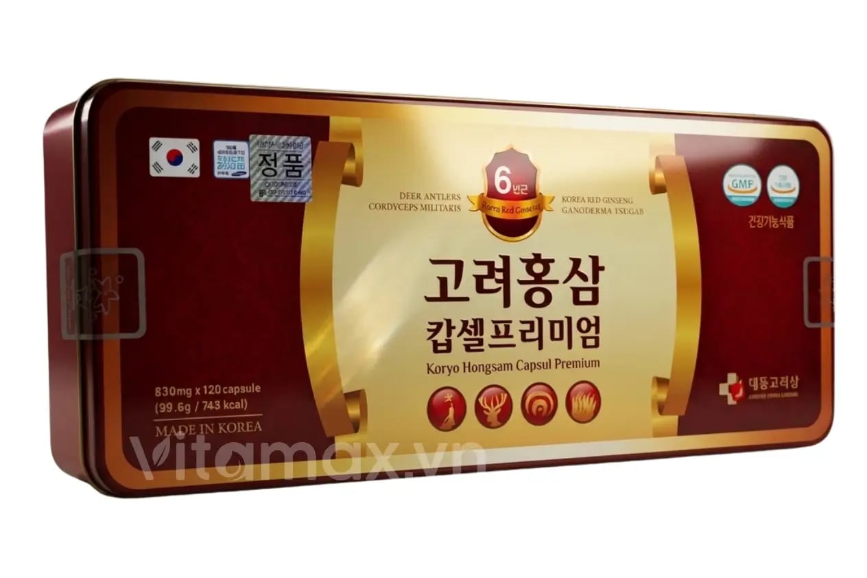 Hình Viên Hồng Sâm Nhung Hươu Linh Chi Đông Trùng Daedong 120 viên 1
