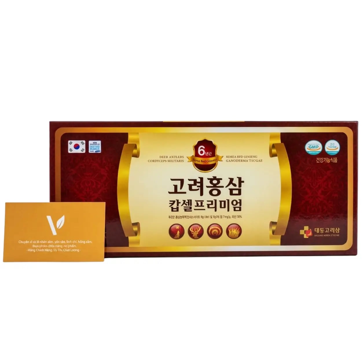 Hình Viên Hồng Sâm Nhung Hươu Linh Chi Đông Trùng Daedong 120 viên 2