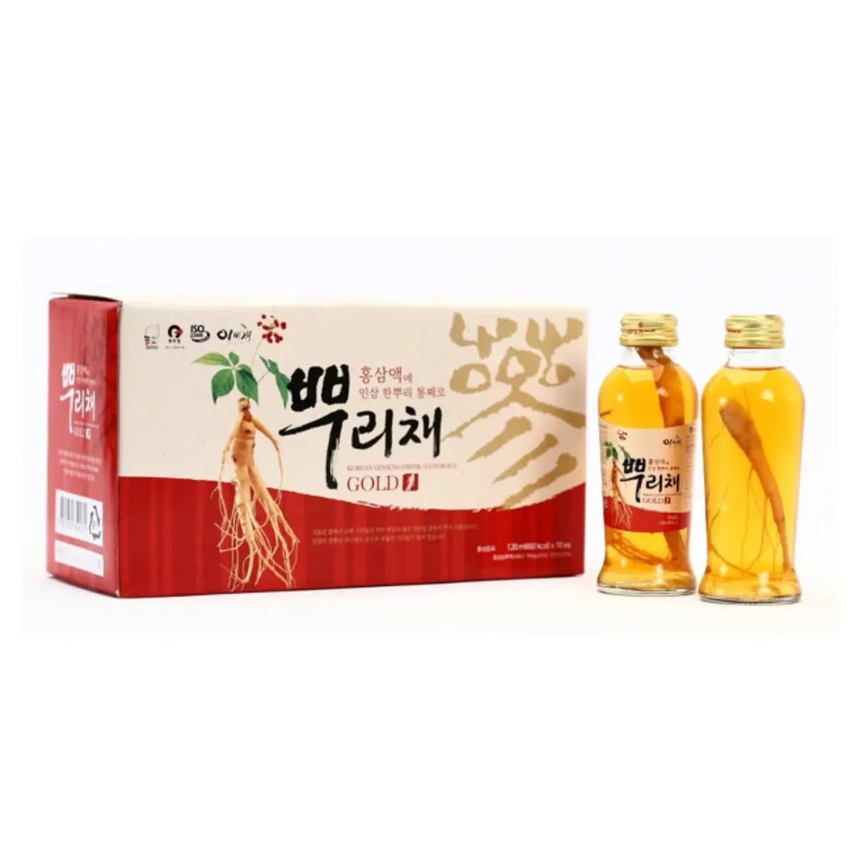 Hình Nước Hồng Sâm có củ EBICHE Hàn Quốc hộp 10 chai 1