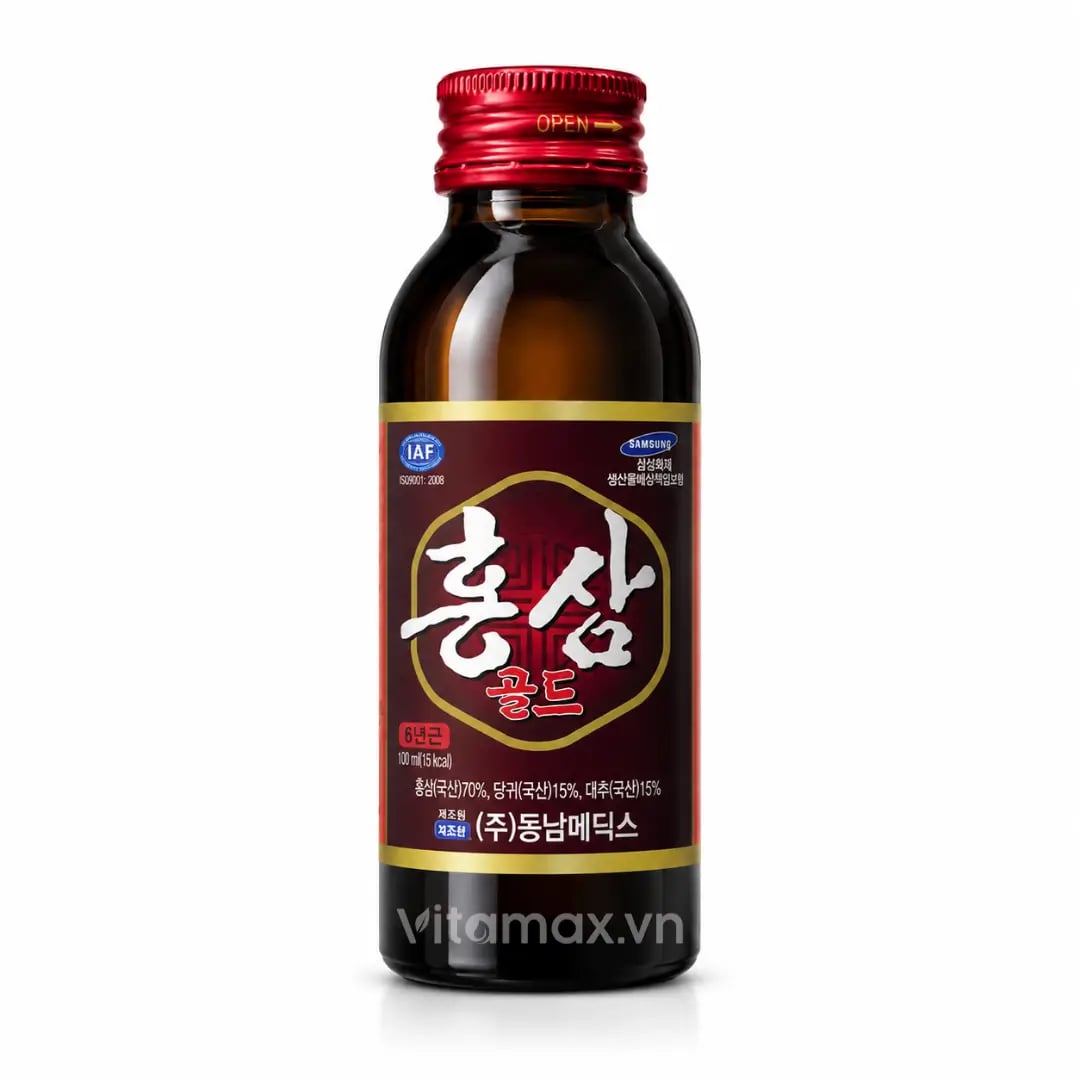 Hình Nước sâm chai Hàn Quốc Dongnam (10 chai x 100ml) 3