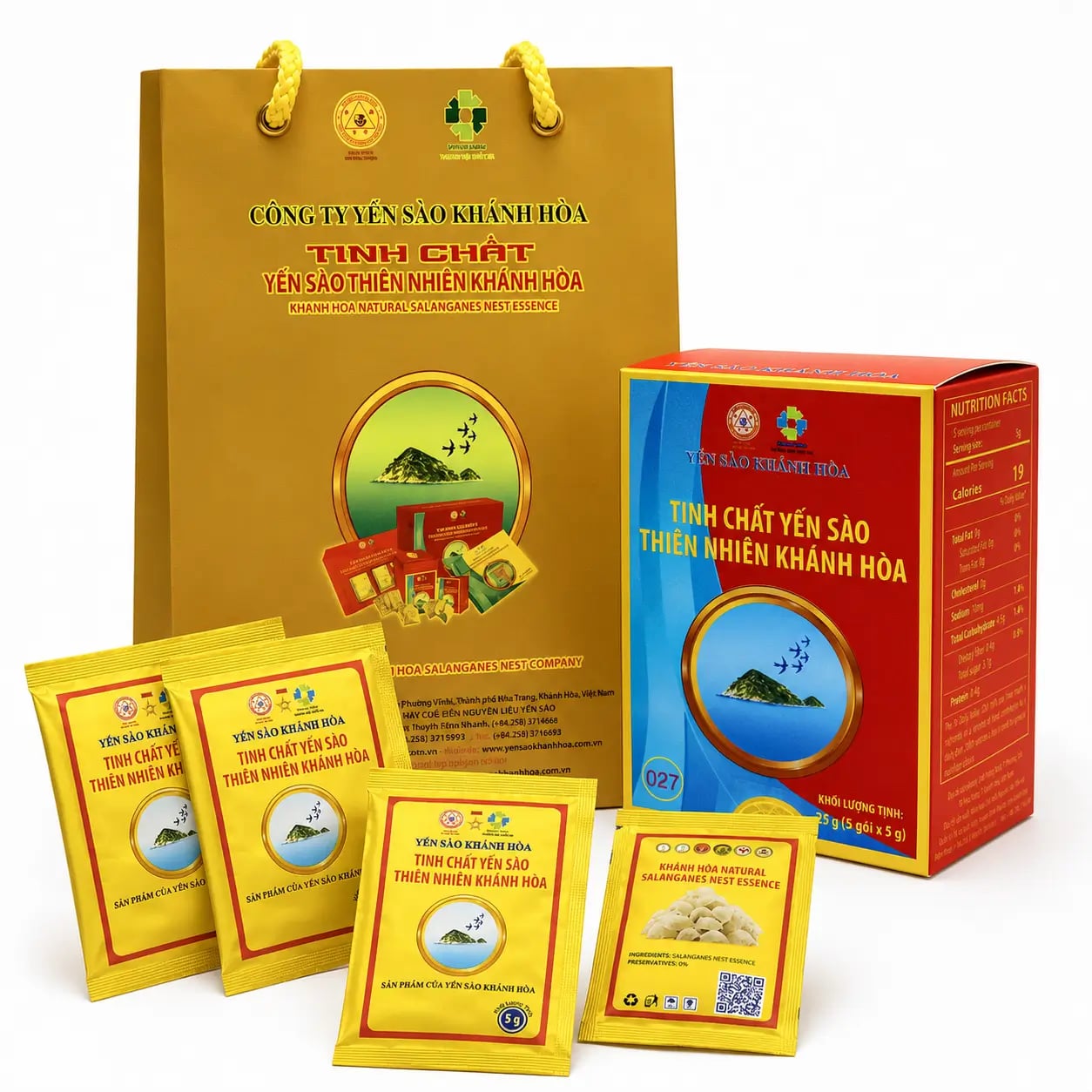 Hình Tinh chất Yến sào Khánh Hòa hộp 5 gói 5G - 027 5