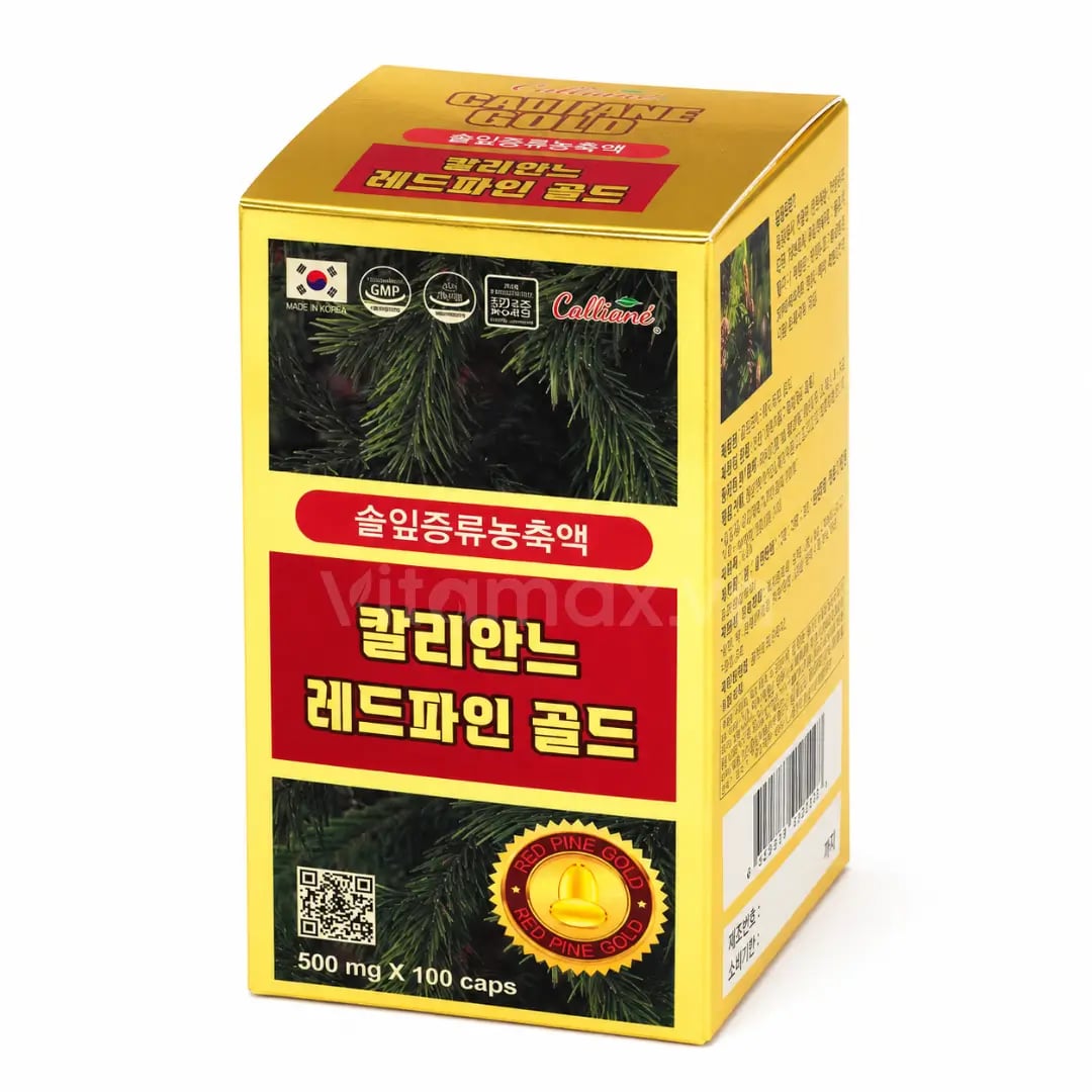 Hình Viên tinh dầu thông đỏ Hàn Quốc Calliane Red Pine Gold (100 viên x 500mg) 2