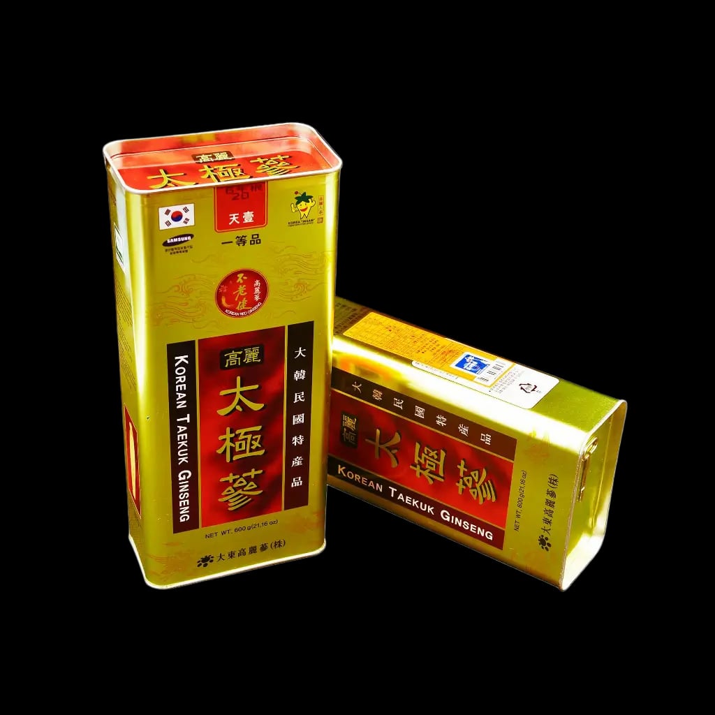 Hình Thái cực sâm củ khô Daedong lớp thiên sâm hộp thiếc 3