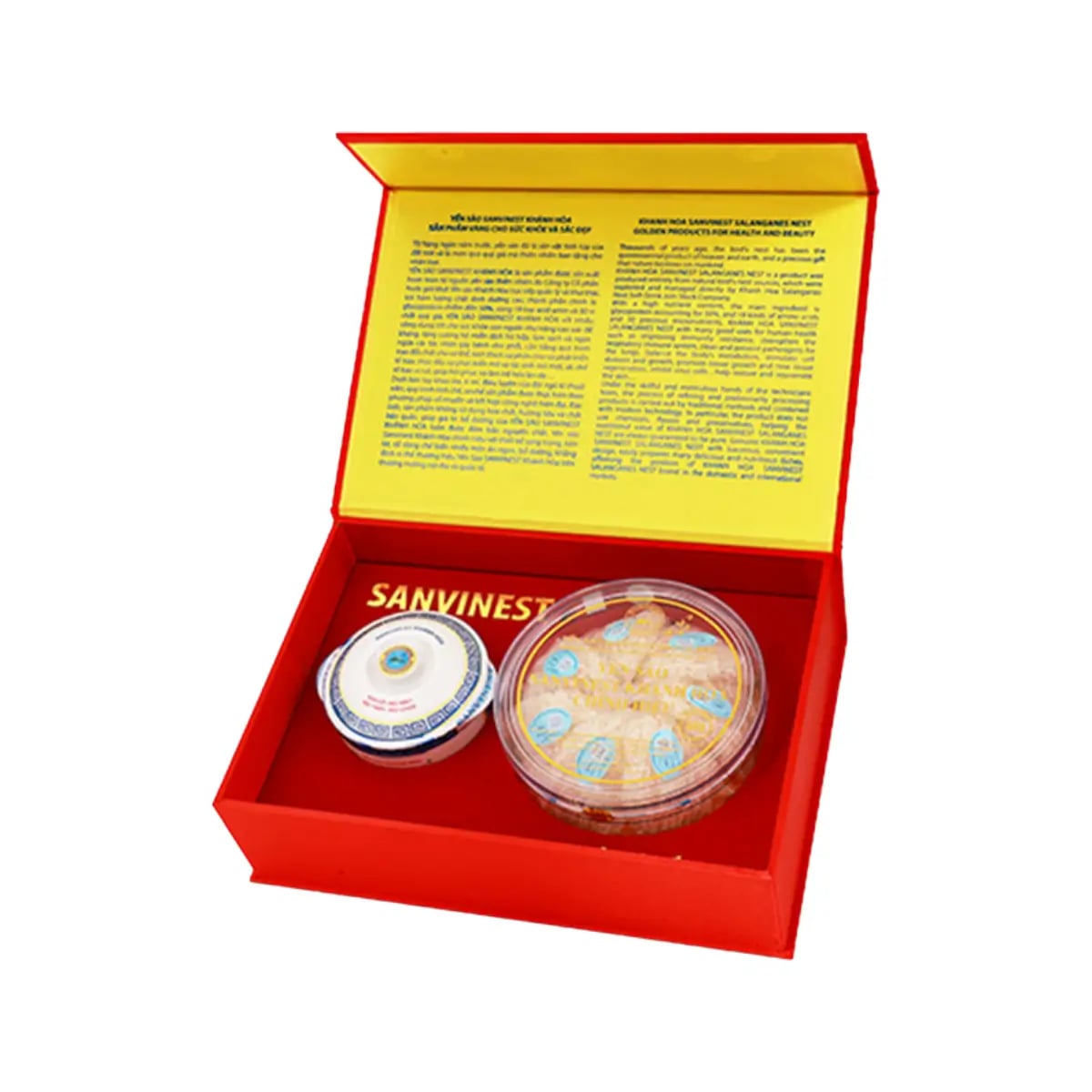 Hình Yến Sào Sanvinest Tinh Chế Dạng Tổ Hộp Quà Tặng 50G - V650/Q650 7