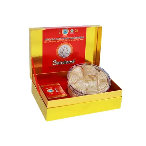Yến Sào Sanvinest Nguyên Tổ Sơ Chế Hộp 100G - S210/Q210