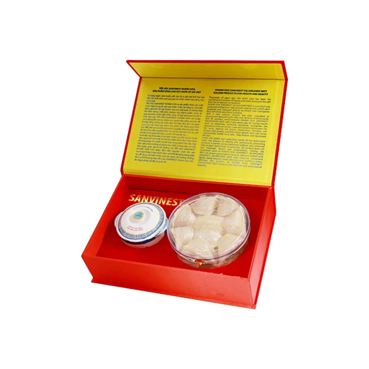 Hình Yến Sào Sanvinest Nguyên Tổ Sơ Chế Hộp 100G - S210/Q210 6