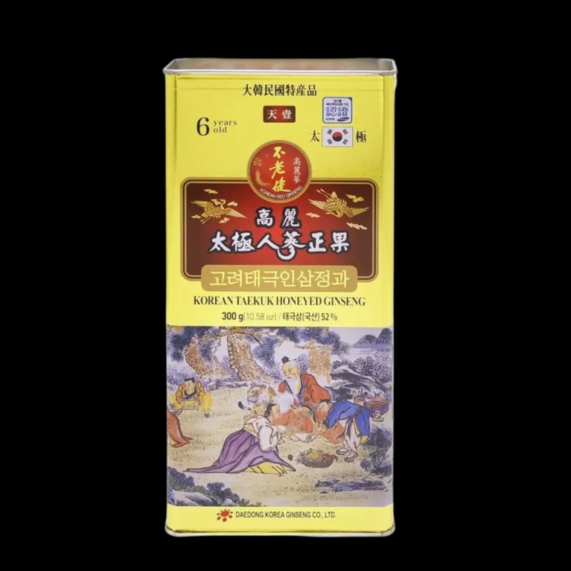 Hình Thái cực sâm tẩm mật ong Daedong lớp thiên sâm hộp thiếc 1
